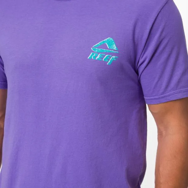 TShirts Men REEF Solana Short Sleeve TShirt Purple Lotus