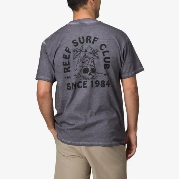 TShirts Men REEF Tour Short Sleeve TShirt Quiet Shade Grey