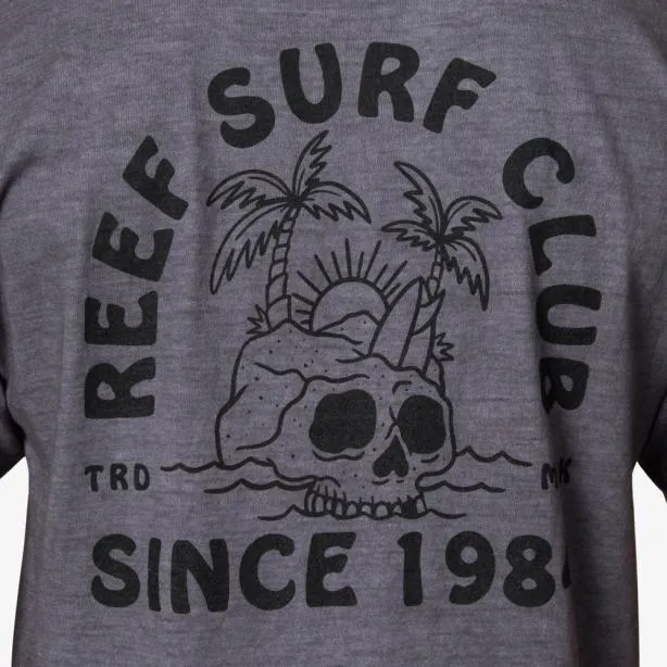 TShirts Men REEF Tour Short Sleeve TShirt Quiet Shade Grey