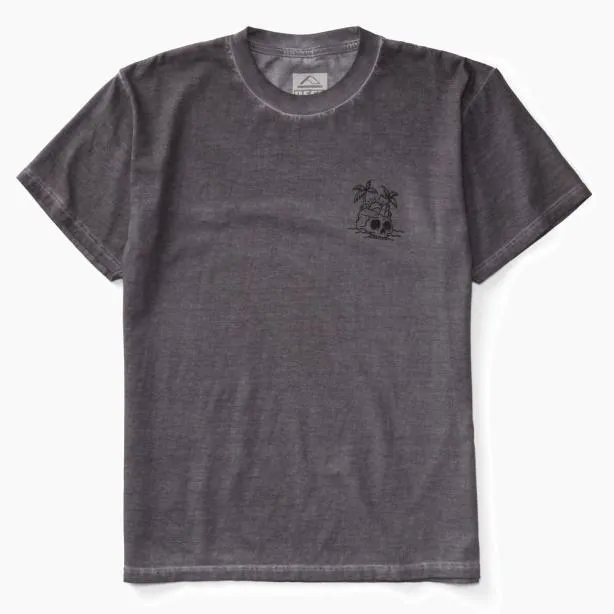 TShirts Men REEF Tour Short Sleeve TShirt Quiet Shade Grey
