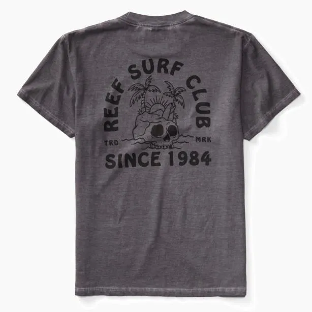 TShirts Men REEF Tour Short Sleeve TShirt Quiet Shade Grey