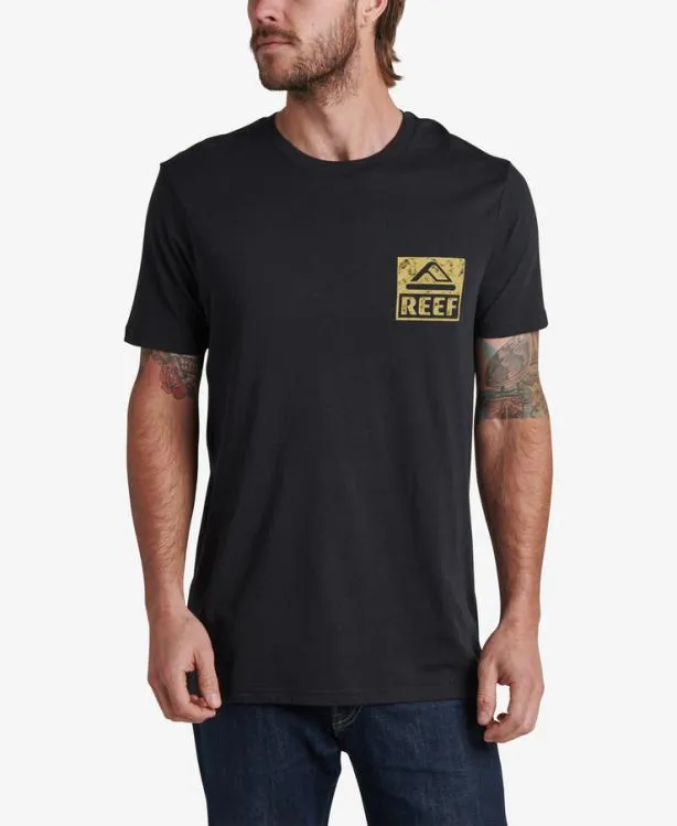 TShirts Men REEF Wellie Short Sleeve TShirt Caviar
