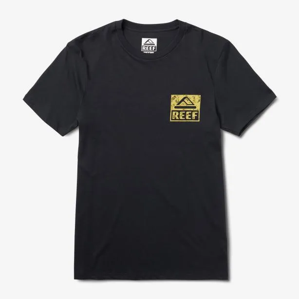 TShirts Men REEF Wellie Short Sleeve TShirt Caviar