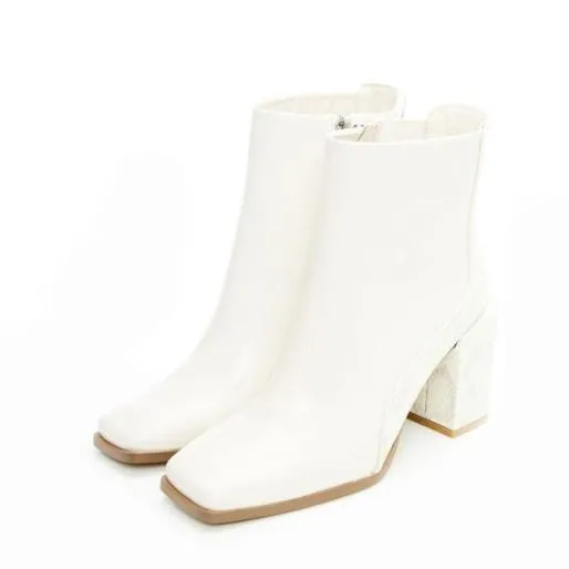 Taysha Cream Porvair Women Moda In Pelle Ankle Boots Taysha Cream Porvair Women Moda In Pelle Ankle Boots