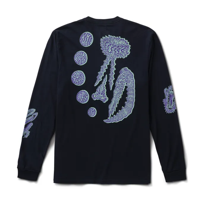 Tees Men Roark Jamie Thomas Yokai Long Sleeve Premium Tee Dark Navy