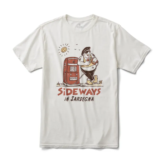 Tees Men Roark Sideways In Sardegna Premium Tee Off White