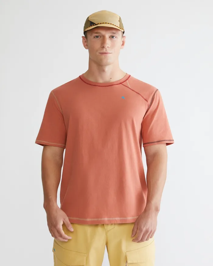 Torre Short Sleeve Tee Stone Red Men Klttermusen TShirts
