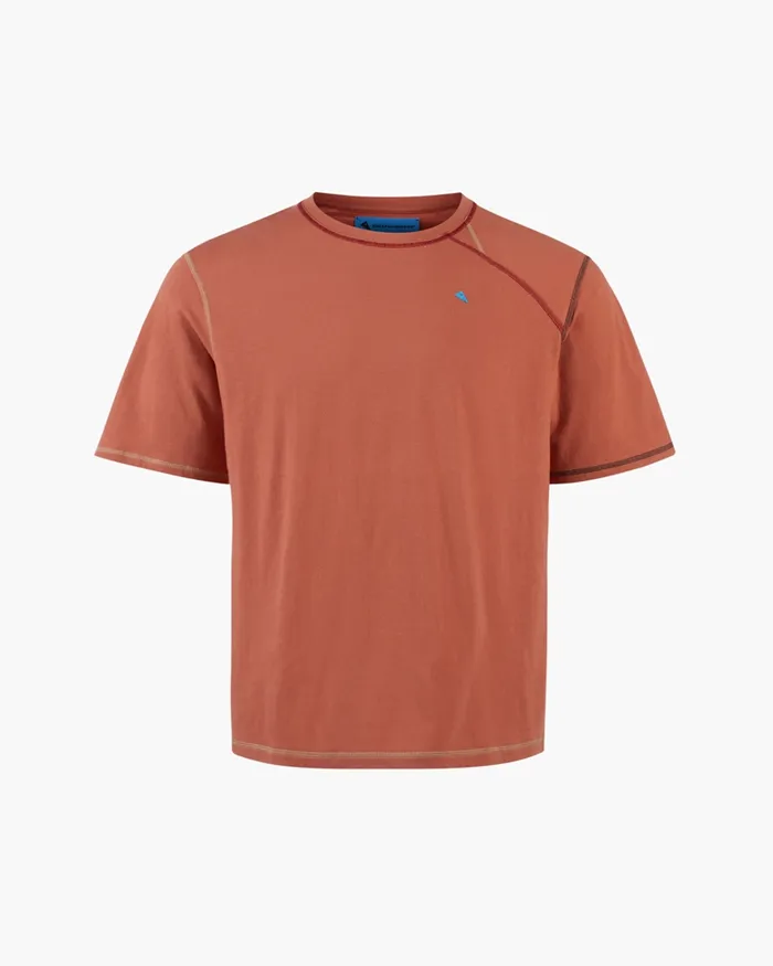 Torre Short Sleeve Tee Stone Red Men Klttermusen TShirts