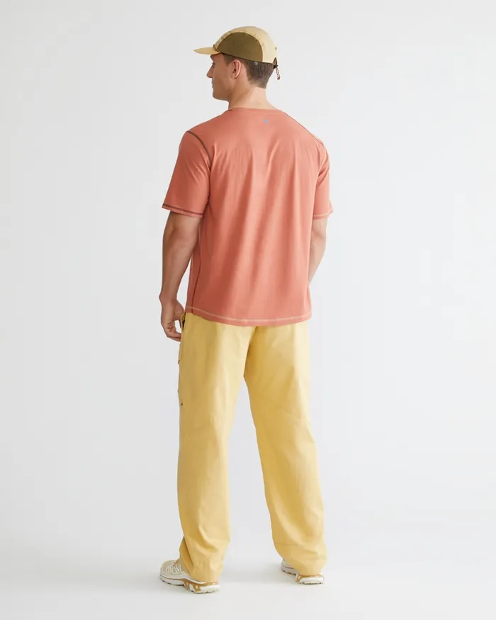 Torre Short Sleeve Tee Stone Red Men Klttermusen TShirts