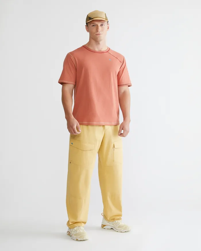Torre Short Sleeve Tee Stone Red Men Klttermusen TShirts