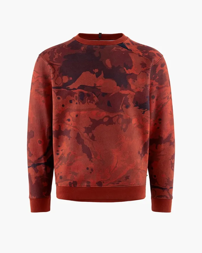 Turid Crew Sweater Off The Mountain Hypoxic Red Rose Men Klttermusen Fleeces and Sweaters