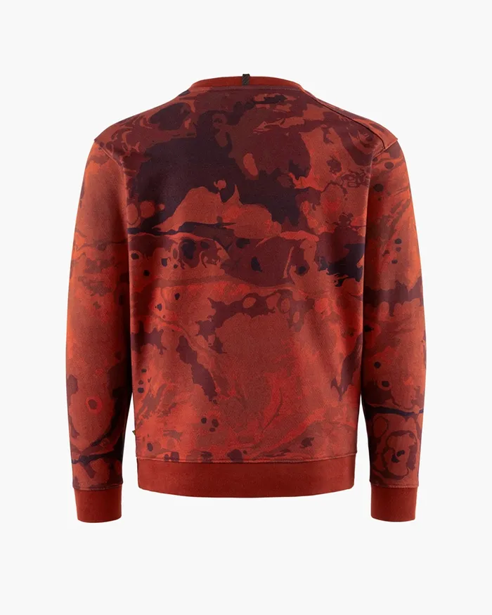 Turid Crew Sweater Off The Mountain Hypoxic Red Rose Men Klttermusen Fleeces and Sweaters