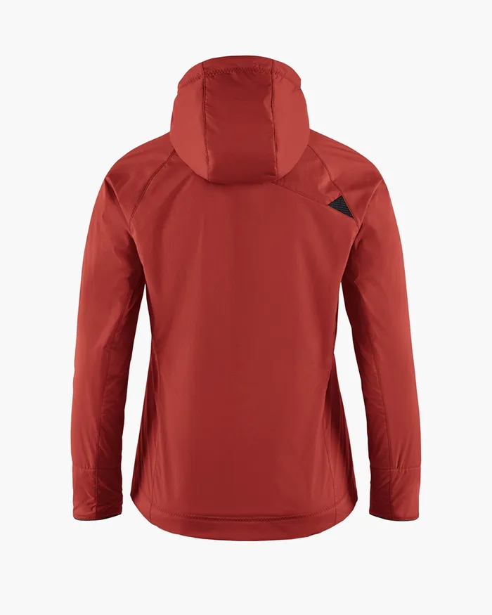 Vale Primaloft Hooded Jacket Rose Red Women Klttermusen Down and Insulated Jackets