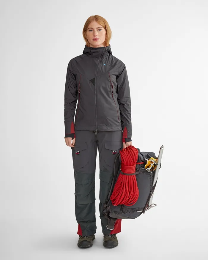 Vale Primaloft Hooded Jacket Rose Red Women Klttermusen Down and Insulated Jackets