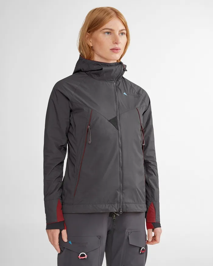 Vale Primaloft Hooded Jacket Rose Red Women Klttermusen Down and Insulated Jackets
