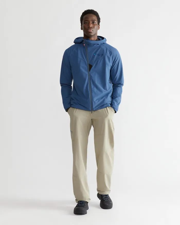 Vanadis 20 WindStretch Jacket Monkshood Blue Men Klttermusen Wind Resistant Jackets