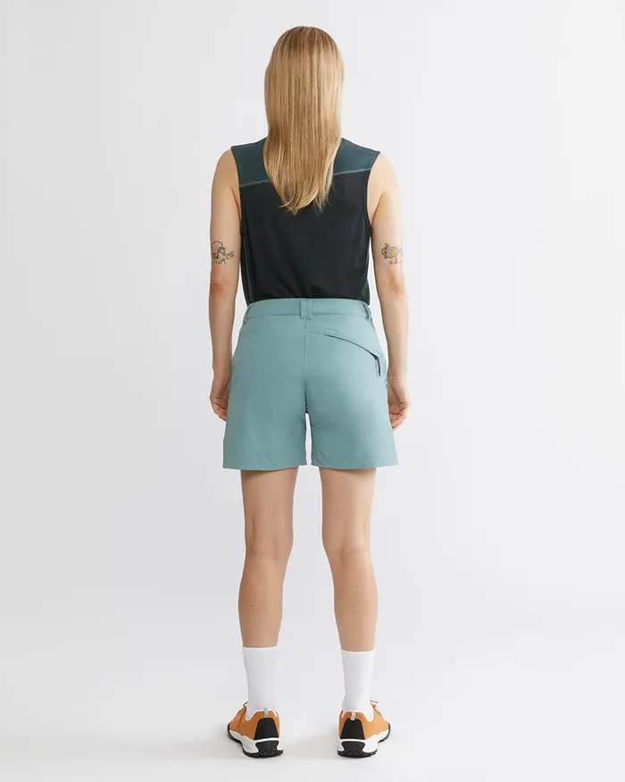 Vanadis 30 Light WindStretch Pants Jade Green Women Klttermusen Shorts