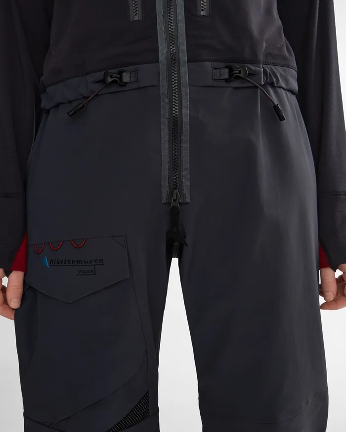 Vidar Alpine Salopette Raven Women Klttermusen Waterproof Pants