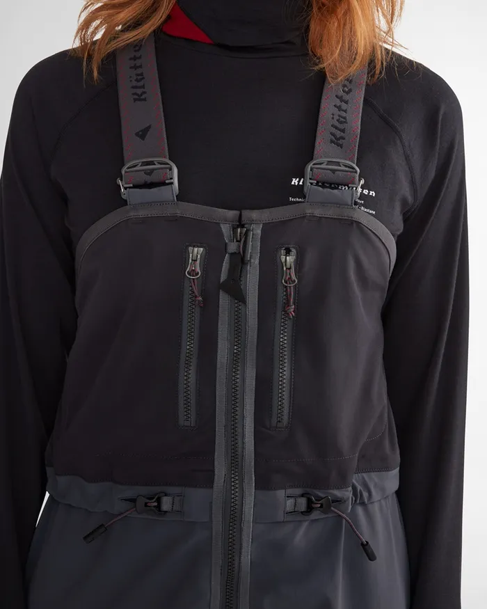 Vidar Alpine Salopette Raven Women Klttermusen Waterproof Pants
