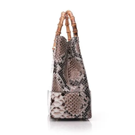 Willow Bag Natural Snake Print Leather Women Moda In Pelle Tote Bags