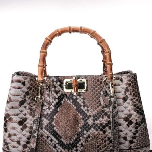 Willow Bag Natural Snake Print Leather Women Moda In Pelle Tote Bags