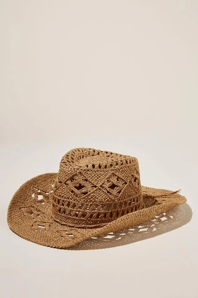 Women Accessories Cotton On Body Cowboy Hat Natural