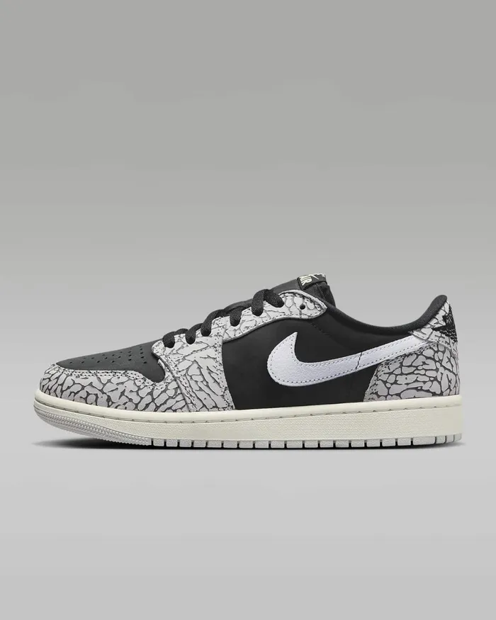 Women Air Jordan 1 Low Og Blacktech Greywhitemuslin Nike Jordan