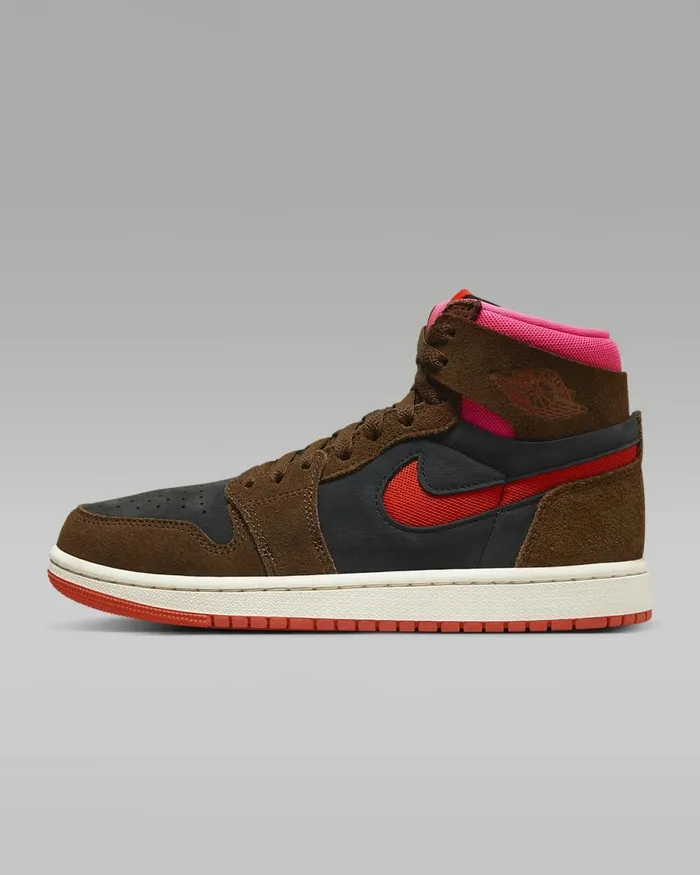 Women Air Jordan 1 Zoom Cmft 2 Brownblackhyper Pinkpicante Red Nike Lifestyle