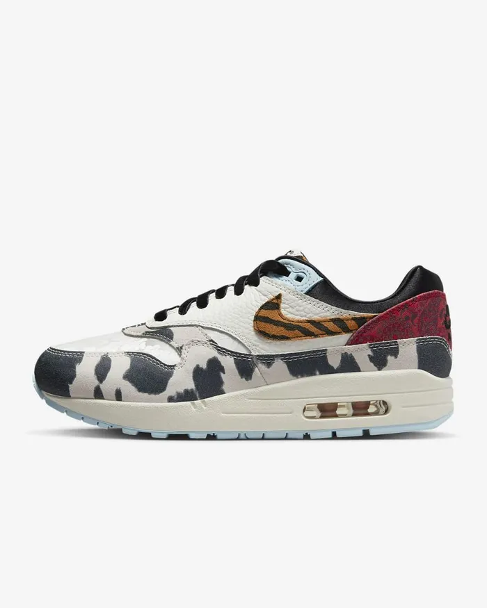 Women Air Max 1 03987 Sailcelestine Bluepicante Redblack Nike Lifestyle