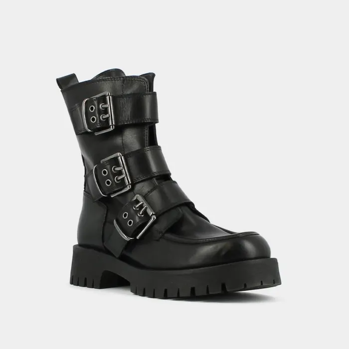Women Ankle Boots Lowboots Jonak Boots With Notched Soles And Straps Women Ankle Boots Lowboots Jonak Boots With Notched Soles And Straps