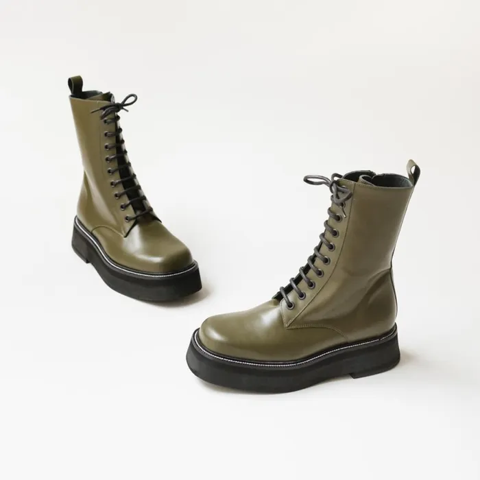Women Ankle Boots Lowboots Jonak Laced Boots With Thick Sole