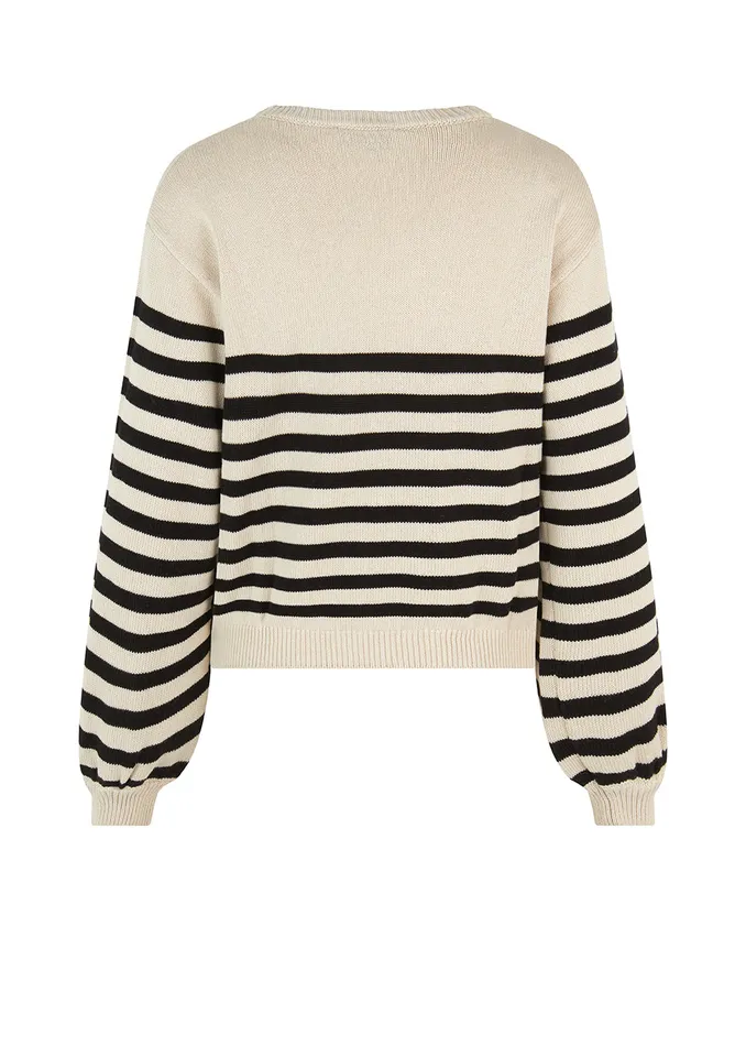 Women ArchieMD Oneck Black Stripe Modstrm Blouses and Knitwear Women ArchieMD Oneck Black Stripe Modstrm Blouses and Knitwear