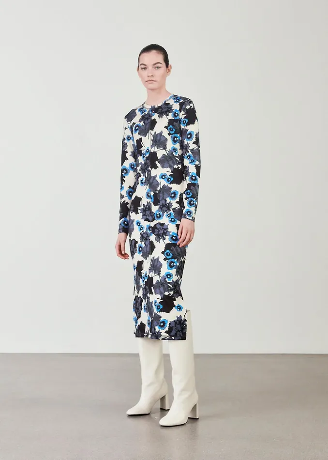 Women AustinMD Print Dress Shadow Flower Modstrm Dresses Women AustinMD Print Dress Shadow Flower Modstrm Dresses