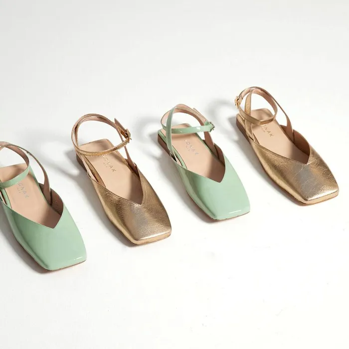 Women Ballets Flats Jonak Open Square Toe Ballet Flats