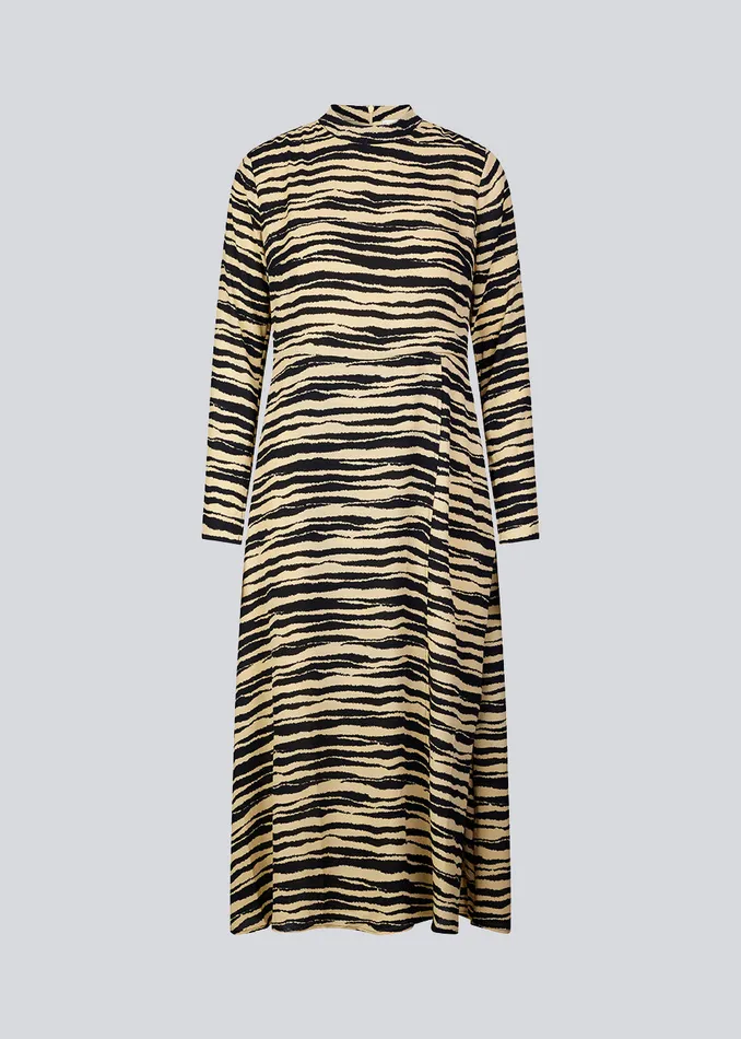 Women BeckyMD Print Dress Moonstone Tiger Modstrm Dresses Women BeckyMD Print Dress Moonstone Tiger Modstrm Dresses
