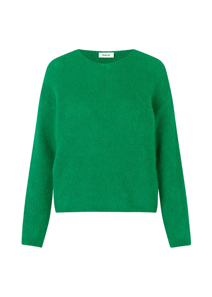 Women BertyMD Vneck Green Meadow Modstrm Blouses and Knitwear Women BertyMD Vneck Green Meadow Modstrm Blouses and Knitwear