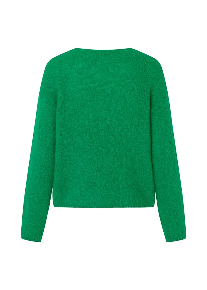 Women BertyMD Vneck Green Meadow Modstrm Blouses and Knitwear Women BertyMD Vneck Green Meadow Modstrm Blouses and Knitwear