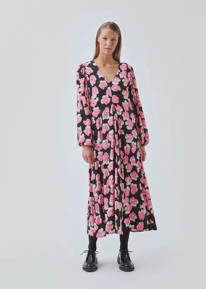 Women BibbieMD Print Dress Cosmos Fleur Modstrm Dresses Women BibbieMD Print Dress Cosmos Fleur Modstrm Dresses