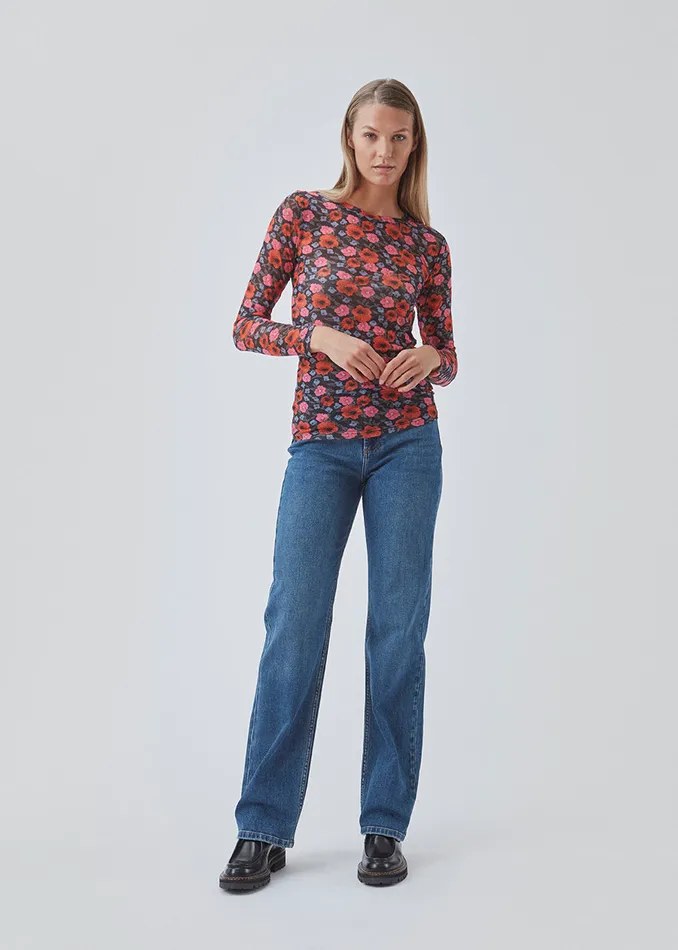 Women BinnaMD Print Top Flower Blush Modstrm Tops