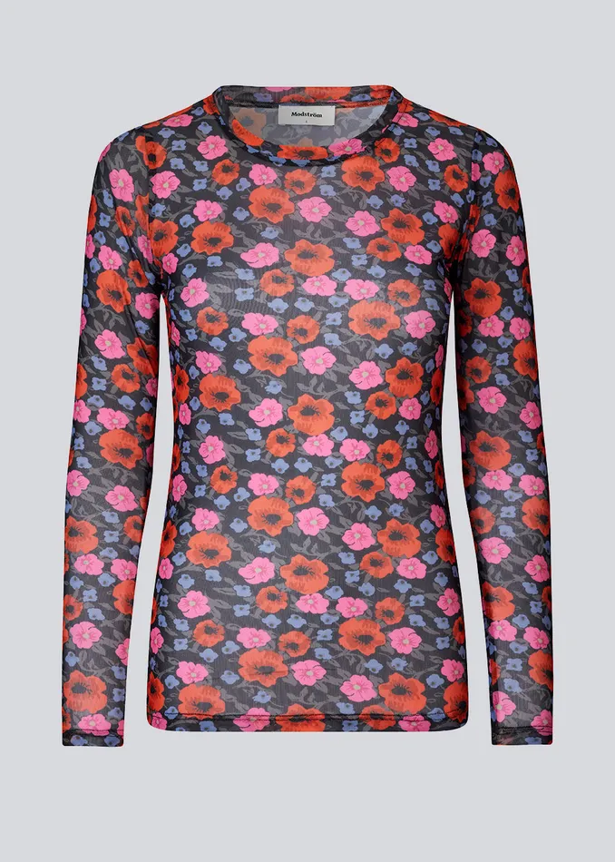 Women BinnaMD Print Top Flower Blush Modstrm Tops Women BinnaMD Print Top Flower Blush Modstrm Tops