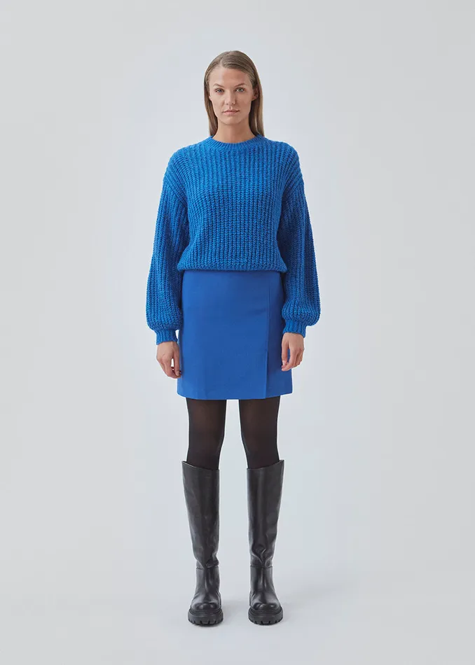 Women BlakelyMD Oneck Bright Ocean Modstrm Blouses and Knitwear