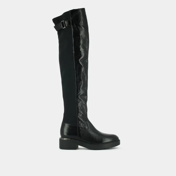 Women Boots Thighhigh Boots Jonak BiMaterial Boots With Buckle
