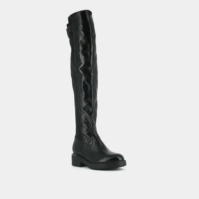 Women Boots Thighhigh Boots Jonak BiMaterial Boots With Buckle