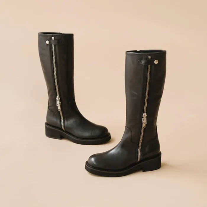 Women Boots Thighhigh Boots Jonak Boots With Double Zips