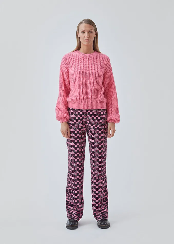 Women BorysMD Print Pants Graphic Heart Cosmos Pink Modstrm Pants and Leggings Women BorysMD Print Pants Graphic Heart Cosmos Pink Modstrm Pants and Leggings