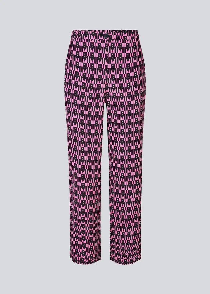 Women BorysMD Print Pants Graphic Heart Cosmos Pink Modstrm Pants and Leggings Women BorysMD Print Pants Graphic Heart Cosmos Pink Modstrm Pants and Leggings