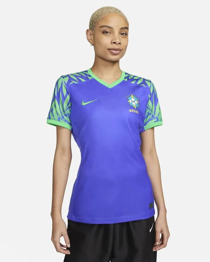 Women Brazil 2023 Stadium Away Paramount Bluegreen Sparkgreen Spark Nike Tops And TShirts Women Brazil 2023 Stadium Away Paramount Bluegreen Sparkgreen Spark Nike Tops And TShirts