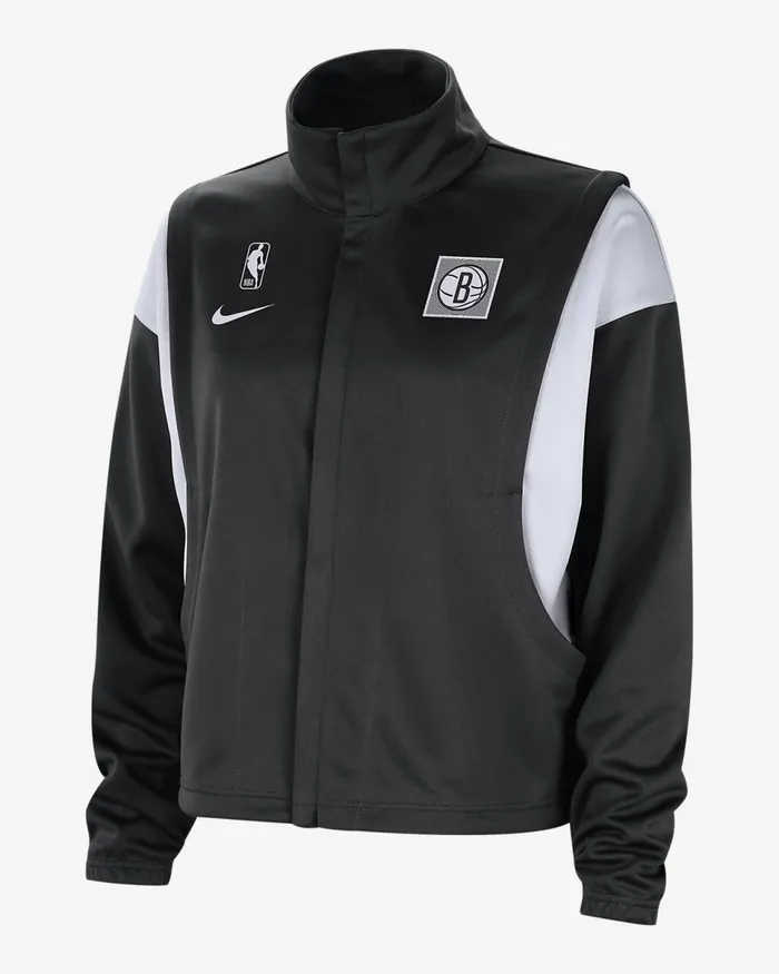 Women Brooklyn Nets Retro Fly Blackwhite Nike Jackets