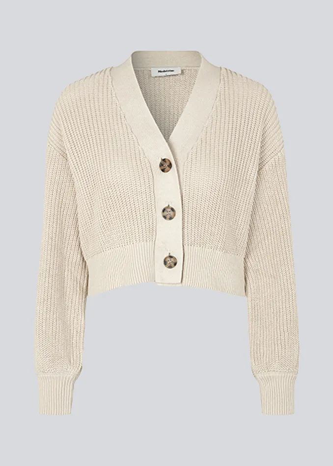 Women CalloMD Cardigan Summer Sand Modstrm Blouses and Knitwear Women CalloMD Cardigan Summer Sand Modstrm Blouses and Knitwear