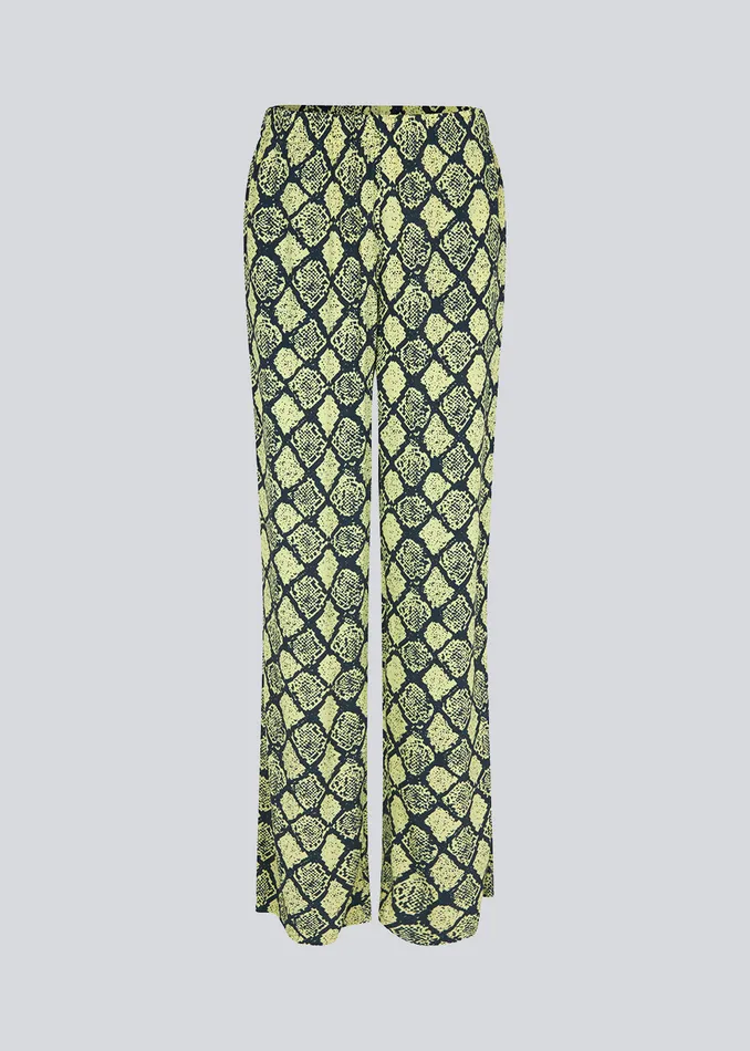 Women CamilaMD Print Pants Yellow Snake Modstrm Pants and Leggings Women CamilaMD Print Pants Yellow Snake Modstrm Pants and Leggings